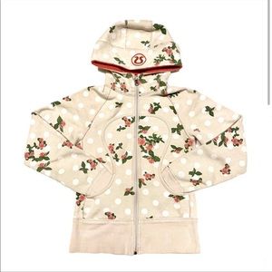 Vintage Lululemon Scuba Hoodie Floral Details